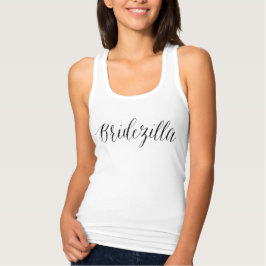 Niedliche und lustige Bridezilla Tank Top für Brau