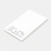 Niedliche und lustige Cat Lady Post-it Klebezettel (angewinkelt)