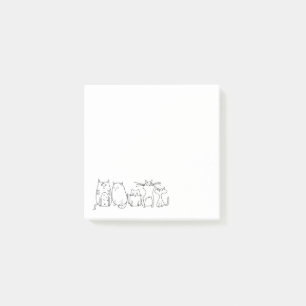 Niedliche und lustige Crazy Cat Lady Post-it Klebezettel