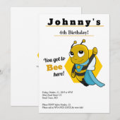 Niedliche und lustige Einladung zum Geburtstag ein (Vorne/Hinten)