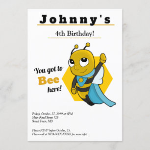 Niedliche und lustige Einladung zum Geburtstag ein