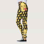 Niedliche und lustige Emoji-Leggings Leggings (Links)