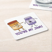 Niedliche und lustige Erdnussbutter sind Sie mein Rechteckiger Pappuntersetzer (angewinkelt)