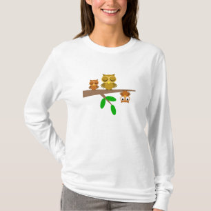niedliche und lustige Eulen T-Shirt