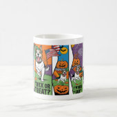 Niedliche und lustige Halloween-Tasse mit Hund Kaffeetasse (Mittel)