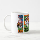 Niedliche und lustige Halloween-Tasse mit Hund Kaffeetasse (Links)