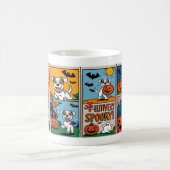 Niedliche und lustige Halloween-Tasse mit Hund Kaffeetasse (Mittel)