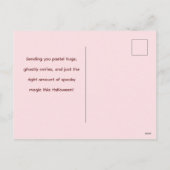 Niedliche und lustige Halloween-Weihnachtskarte -  Feiertagspostkarte (Rückseite)