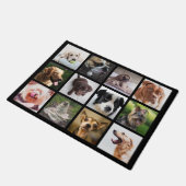 Niedliche und lustige Hunde Foto Collage Türmatte (Schrägansicht)