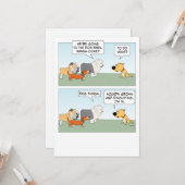 Niedliche und lustige Hunde Plan Dog Park Trip Karte (Vorderseite/Rückseite Beispiel)