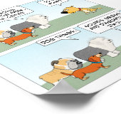 Niedliche und lustige Hunde Plan Dog Park Trip Poster (Ecke)