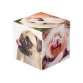 Niedliche und lustige Hunde (und/oder IHRE Fotos) Würfel (Rückseite Schrägansicht)
