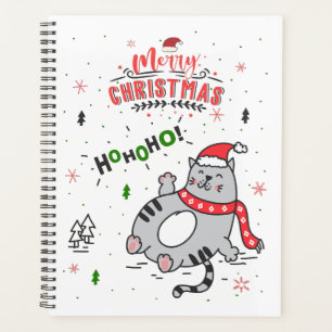 Niedliche und lustige Katze Weihnachten freudige G Planer