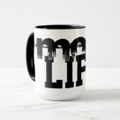 niedliche und lustige MAMA LIFE | Tasse (Vorderseite Links)