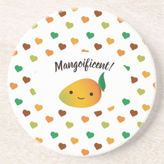 Niedliche und lustige Mangoificent Mango Getränkeuntersetzer (Vorne)
