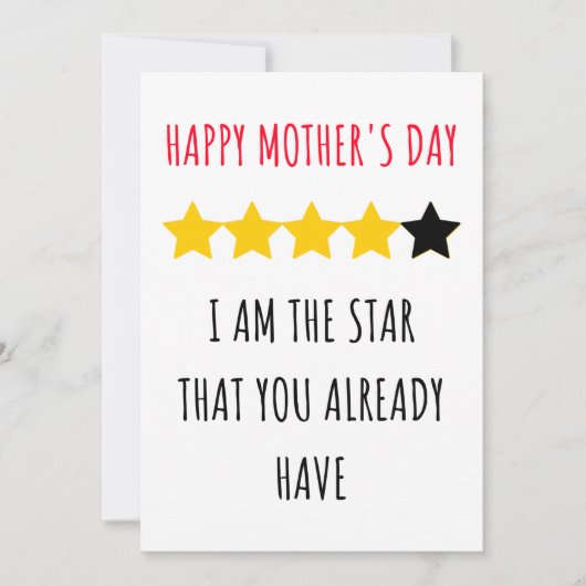 Niedliche und lustige Muttertagskarte  Einladung (Vorderseite)