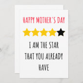 Niedliche und lustige Muttertagskarte  Einladung (Vorne/Hinten)