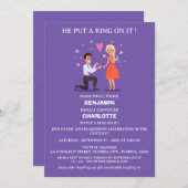 Niedliche und lustige Partnerin Einladung (Vorne/Hinten)