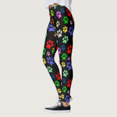 Niedliche und lustige Pet Paws Print Pattern Leggings (Links)