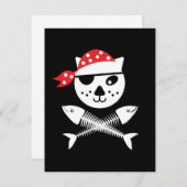 Niedliche und lustige Piratenkatze (Vorne/Hinten)