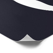 Niedliche und lustige Silhouette eines MERMAID | Poster (Ecke)