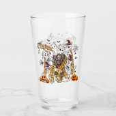 Niedliche und lustige Spooky-böse Katzen Glas (Vorderseite)