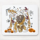 Niedliche und lustige Spooky-böse Katzen Mousepad (Vorne)