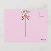 Niedliche und lustige tanzende Kühe Postkarte (Rückseite)