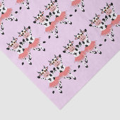 Niedliche und lustige tanzende Kühe Seidenpapier (Ausschnitt)