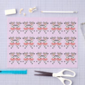 Niedliche und lustige tanzende Kühe Seidenpapier (Handwerk)