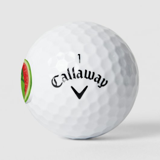Niedliche und lustige Wassermelone Golfball (Logo)