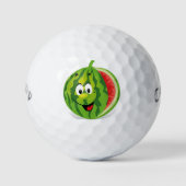 Niedliche und lustige Wassermelone Golfball (Vorderseite)