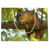 Niedliche und merkwürdige Eichhörnchenfotografie Große Geschenktüte (Rückseite)