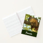 Niedliche und merkwürdige Eichhörnchenfotografie Notizblock (Innenseite)