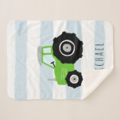 Niedliche und moderne Grüne Bauerntragnehmer Kinde Sherpadecke (Vorderseite (Horizontal))