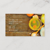 Niedliche und moderne Holzwasser-Bäckerei Business Visitenkarte (Rückseite)