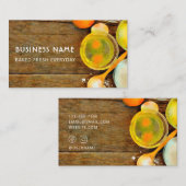 Niedliche und moderne Holzwasser-Bäckerei Business Visitenkarte (Vorne/Hinten)