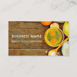 Niedliche und moderne Holzwasser-Bäckerei Business Visitenkarte