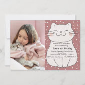 Niedliche und moderne Küche mit Foto zum Geburtsta Einladung (Vorderseite)