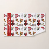 Niedliche und moderne Landtiere Mustertierstall Badhandtuch Set (Handtuch)