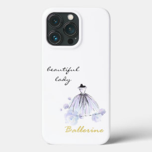 niedliche und moderne mädchenblaue Blumen und Klei Case-Mate iPhone Hülle