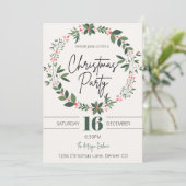 Niedliche und moderne Weihnachtsfeiertage Einladung (Stehend Vorderseite)