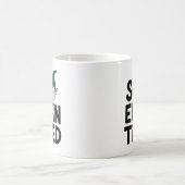Niedliche und müde Elf - Feiertagsausgabe Kaffeetasse (Mittel)