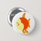 Niedliche und Plump Cartoon Fish Button Abzeichen (Vorne & Hinten)