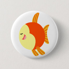 Niedliche und Plump Cartoon Fish Button Abzeichen