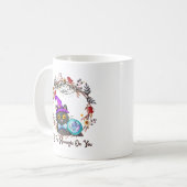 Niedliche und Punny Witch Cat Kaffeetasse (Vorderseite Links)
