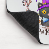 Niedliche und Punny Witch Cat Mousepad (Ecke)