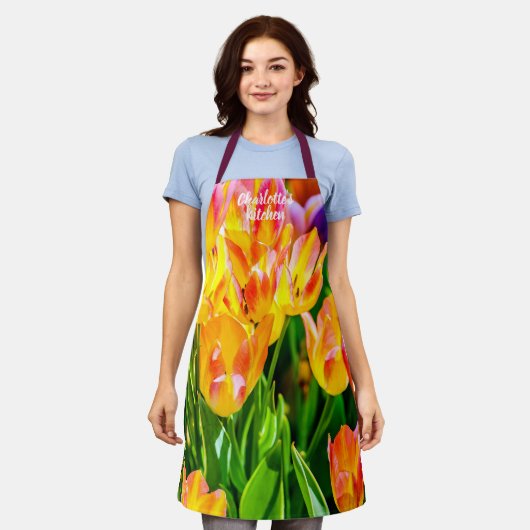 Niedliche und schicke Blume Schürze (Getragen)