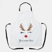 Niedliche und schicke Weihnachtsmeisterschaft Thro Schürze (Vorderseite)