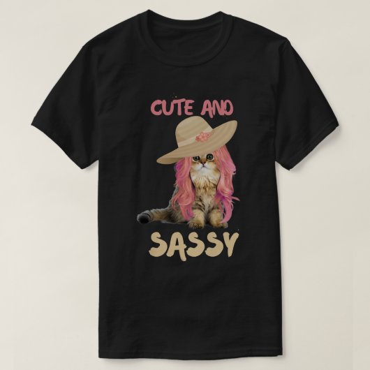 Niedliche und schlichte Kitekatze mit Wig Premium T-Shirt (Design vorne)